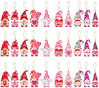 Hanging Wooden Gonk Decorations - Set of 10