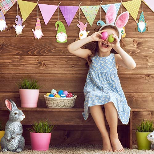 Easter Wooden Gonk Hanging Decorations x 8 ..