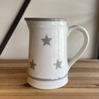 White & Grey Stars Jug