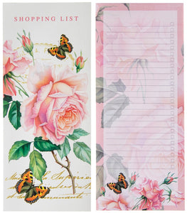 Pink Rose Shopping List Pad