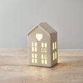 LED White Ceramic House