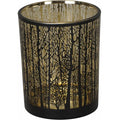 Black & Gold Tree T-Light Holder - Large