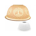 White Dome T-Light Holder - Tree Of Life