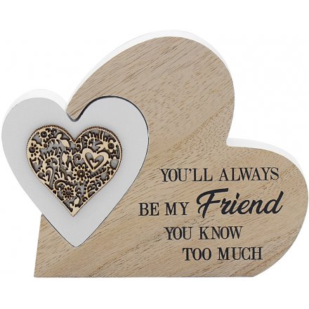 2nd Wooden Heart Block - Friends