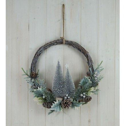 Festive Tree Wreath - Large