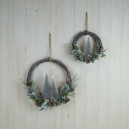 Festive Tree Wreath - Large