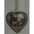 Woodland Scene Hanging Heart Decoration