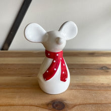 Load image into Gallery viewer, Ceramic Mouse With Red Scarf - Small .
