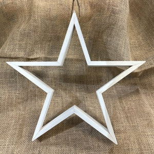 Rustic White Star - Large