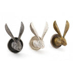 Hare Door Knobs - Gold, Silver & Grey