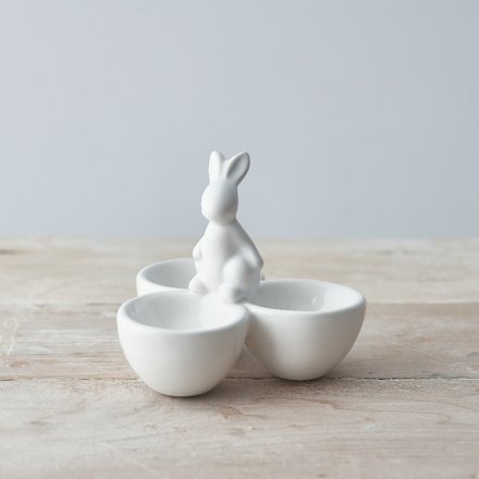 Easter Bunny Triple Snack Bowl - Round ..