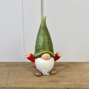 Garden Gnome - Red & Green - Small
