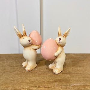 Country Rabbits With Pink Eggs - Pair ..