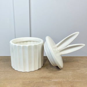 Ceramic Bunny Ears Storage Pot ..