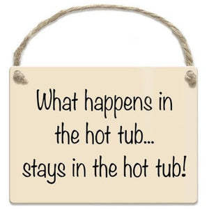 Hot Tub - Mini Metal Sign