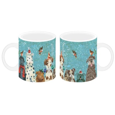 Christmas Dogs Mug