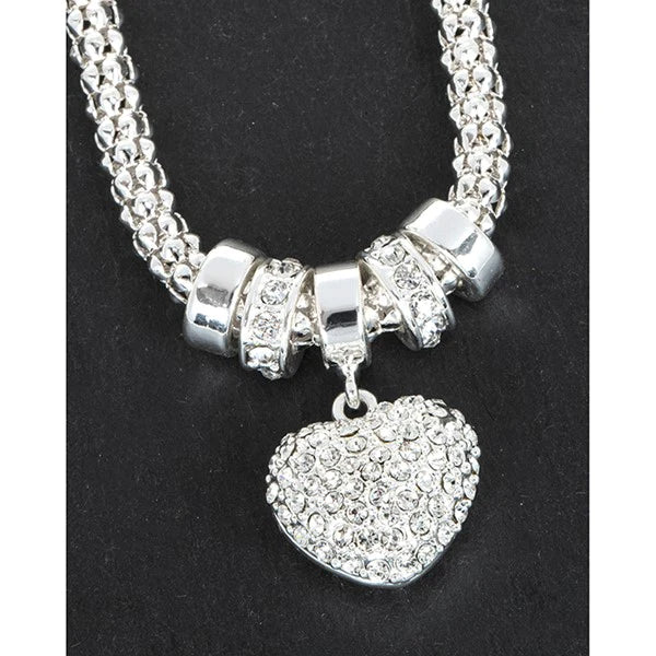 Diamante Heart Necklace