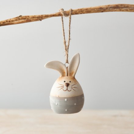 Ceramic Easter Bunny Hanger ..