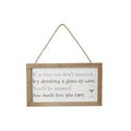 'If At First You Don't Succeed...' Hanging Sign