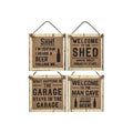 Hessian Man Sign - Beer / Shed / Garage / Man Cave
