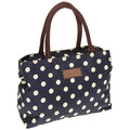 Waterproof Bag - Navy & Cream Spots
