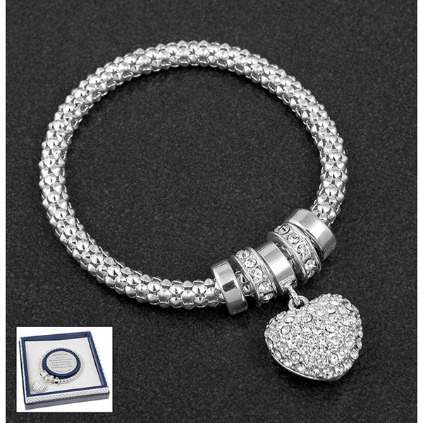 Diamante Heart Bracelet