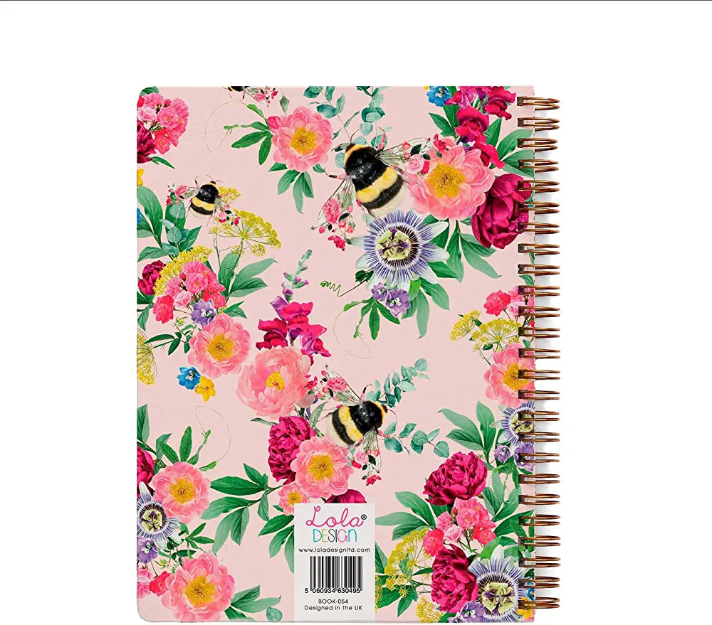 Pink Bee Wirebound B5 Organiser / Planner