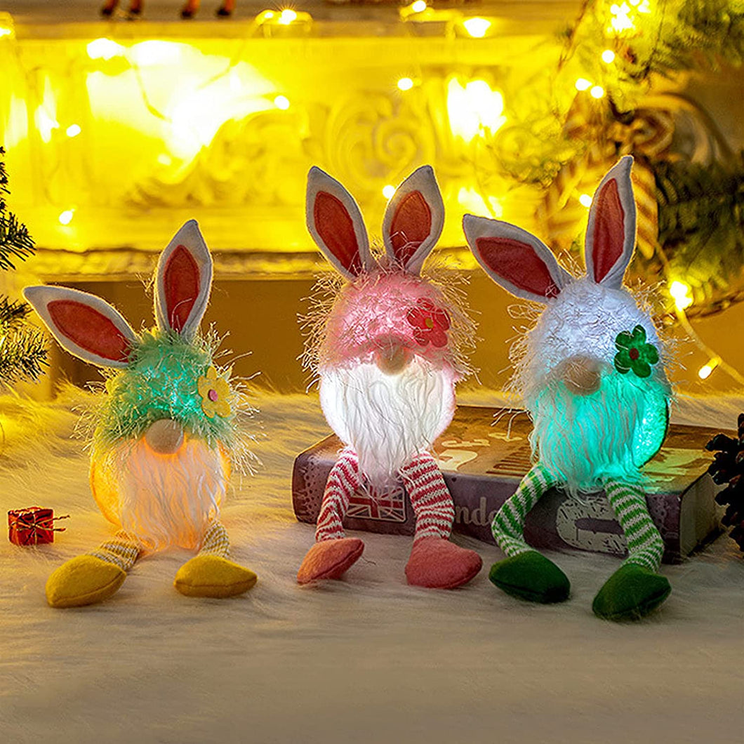 LED Colour Changing Easter Bunny Gonks ..