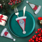 Christmas Table Decorations - Cutlery Cover - Gonks - Set of 3