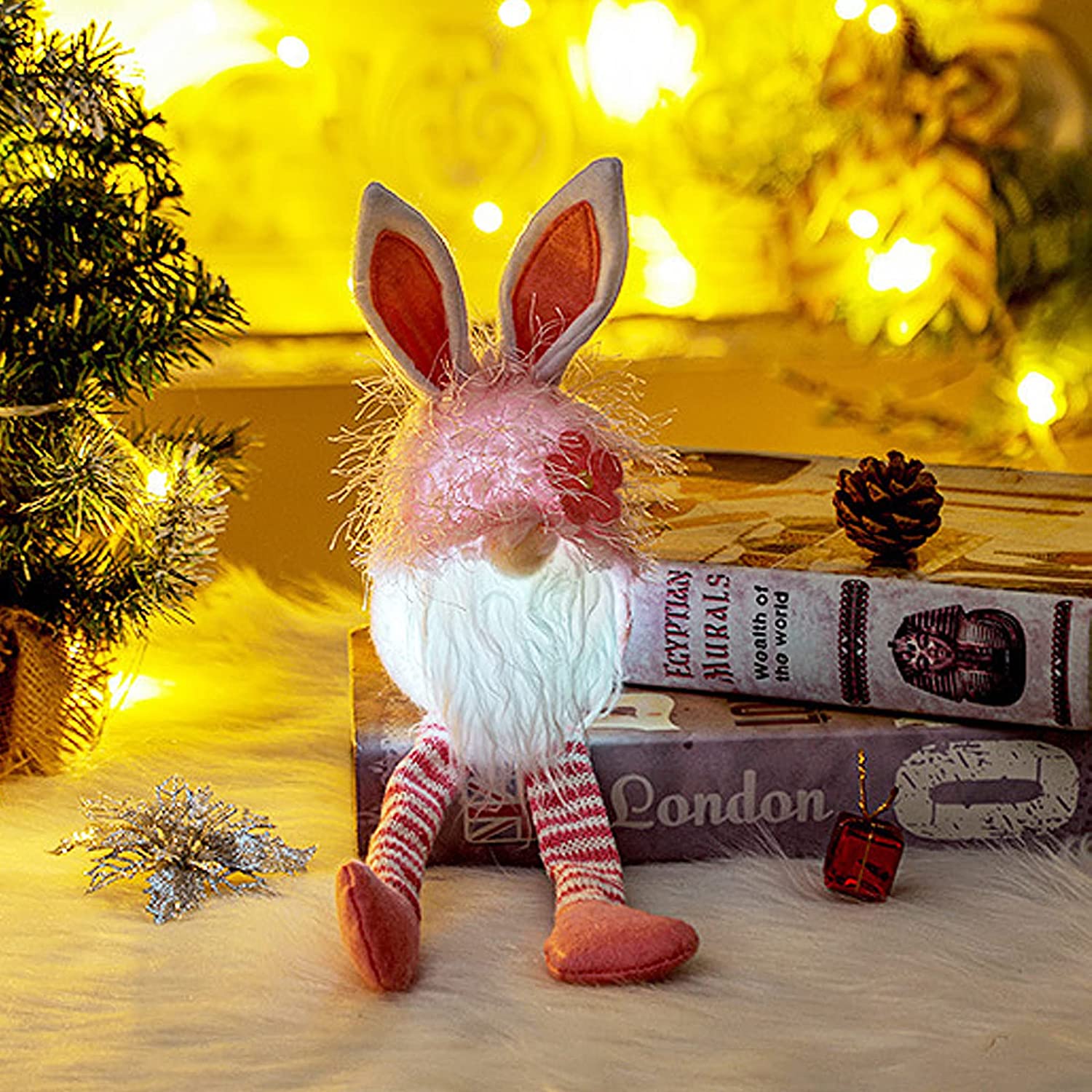 LED Colour Changing Easter Bunny Gonks ..