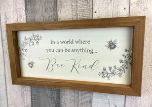 Be Kind / Bee Kind Frame