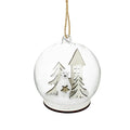 Christmas Polar Bear Glass Bauble