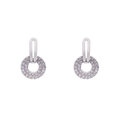 ETERNAL EARRINGS - Silver & Clear