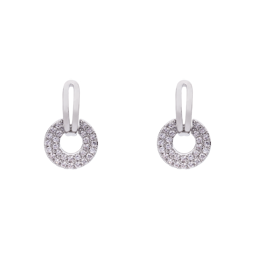 ETERNAL EARRINGS - Silver & Clear