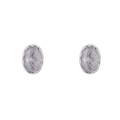 KYLIE STUD EARRINGS - Silver & Clear