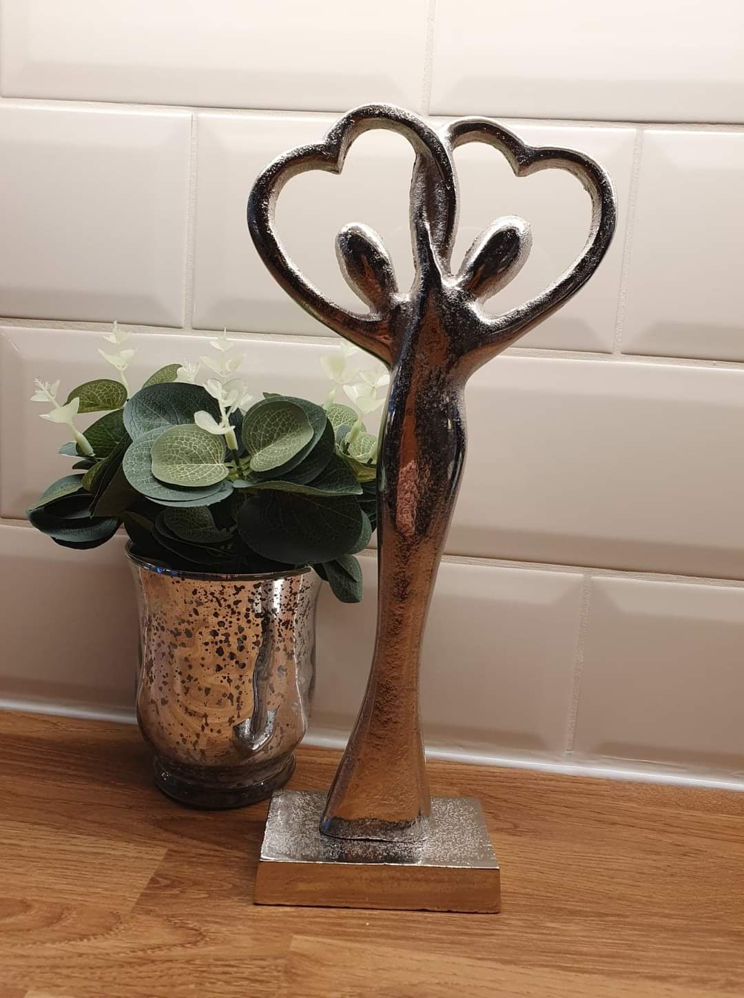 Silver Entwined Couple