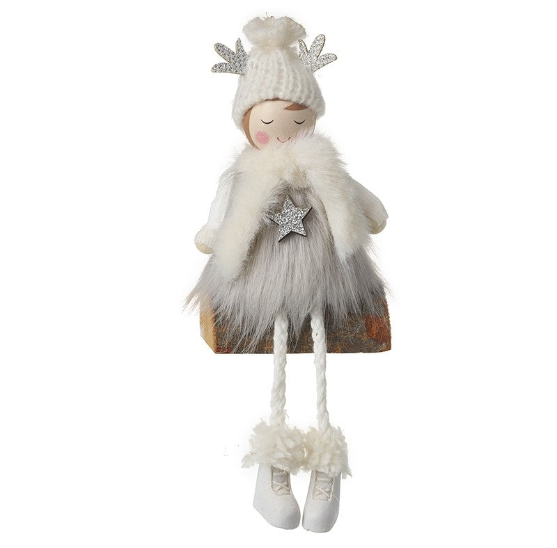 Girl On Log - Silver