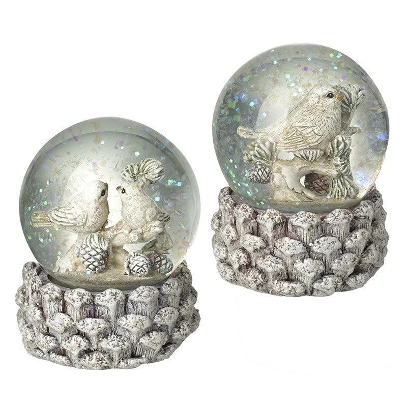 Glittery Snowglobe - Christmas Birds