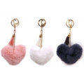 Pompom Heart Keyrings