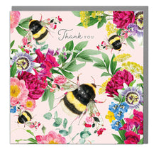 Load image into Gallery viewer, Pink Bee Thank You Card - Box Set of 6 Cards
