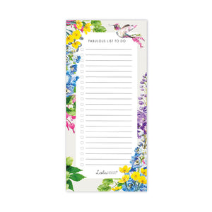 Hummingbird Magnetic Shopping List / To Do Pad