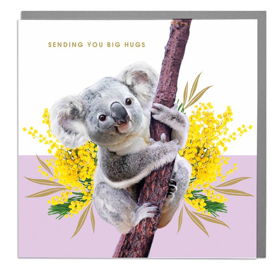 Koala Sending You Big Hugs Card .