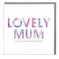 Lovely Mum Birthday Card - Pink