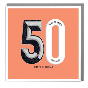 50th Happy Birthday Card .