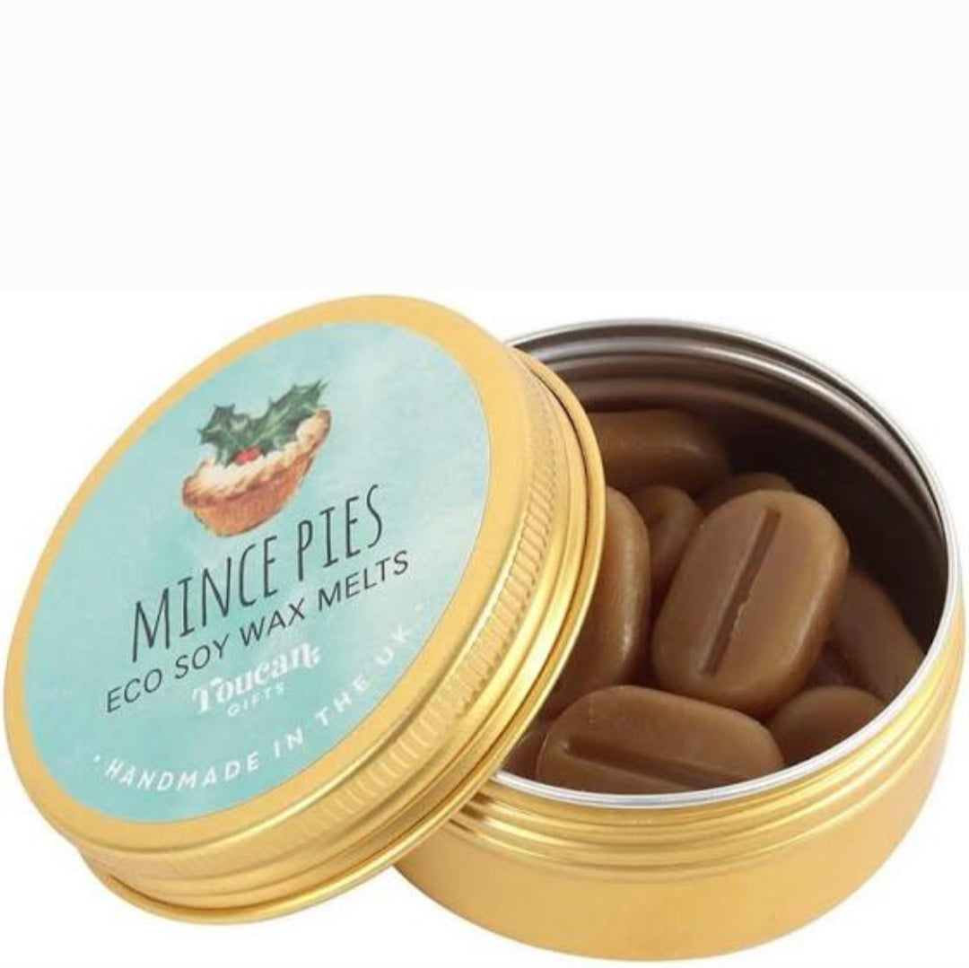 Eco Soy Wax Melts In Tin - Mince Pies