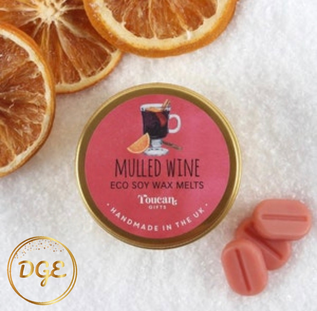 Eco Soy Wax Melts In Tin - Mulled Wine