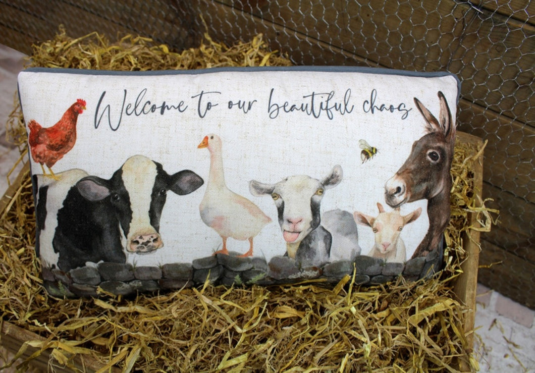 Farm Animals - Beautiful Chaos Cushion