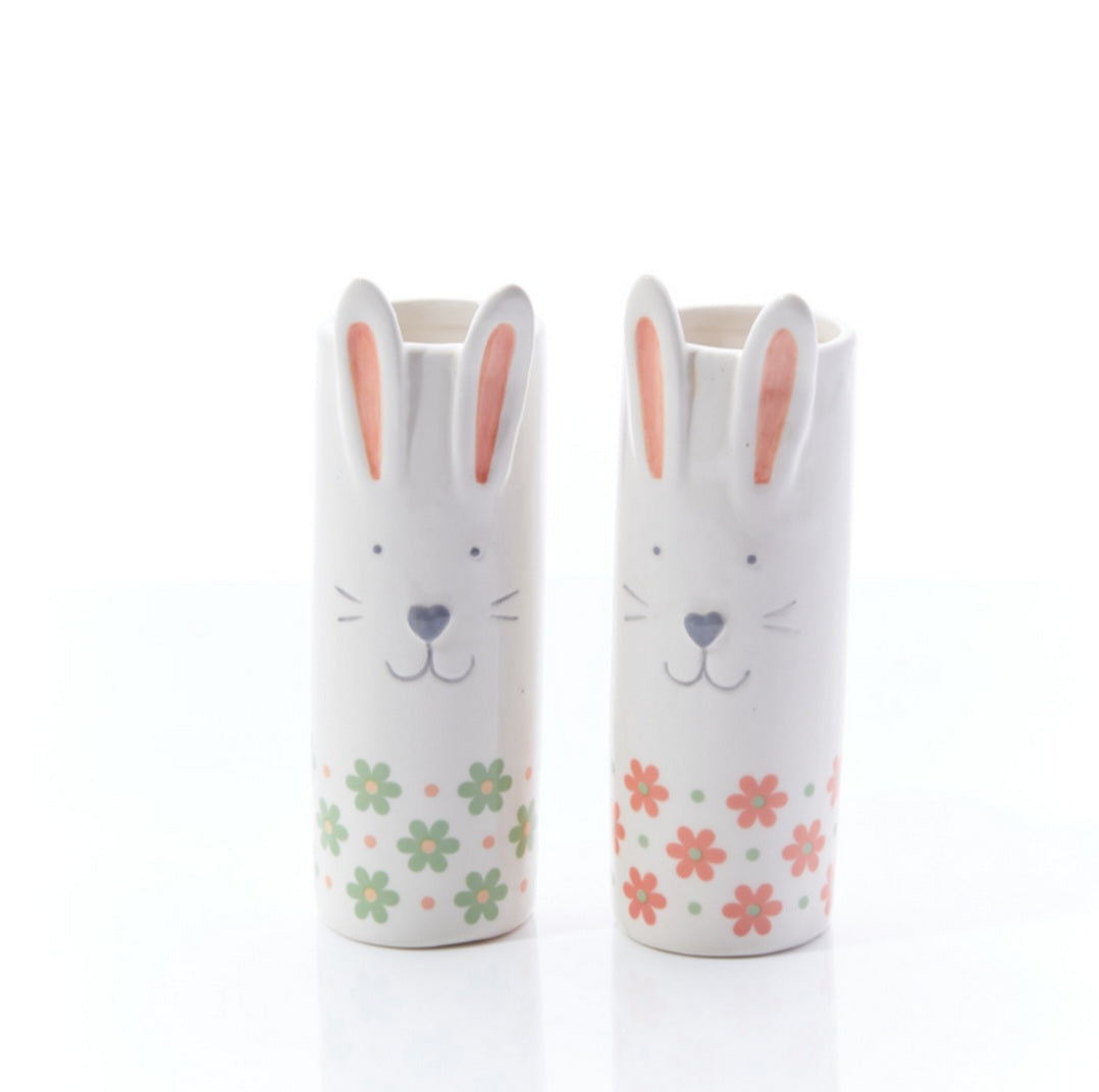 Easter Rabbit Ceramic Flower Vase