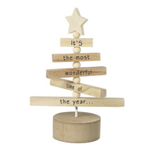 Load image into Gallery viewer, Most Wonderful Time Of The Year - Wooden Tree
