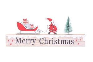 Merry Christmas - Santa Pulling Sleigh
